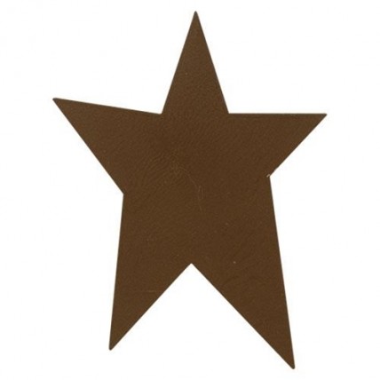 Brown Rustic Look Tin Star - 4" - 1/pkg